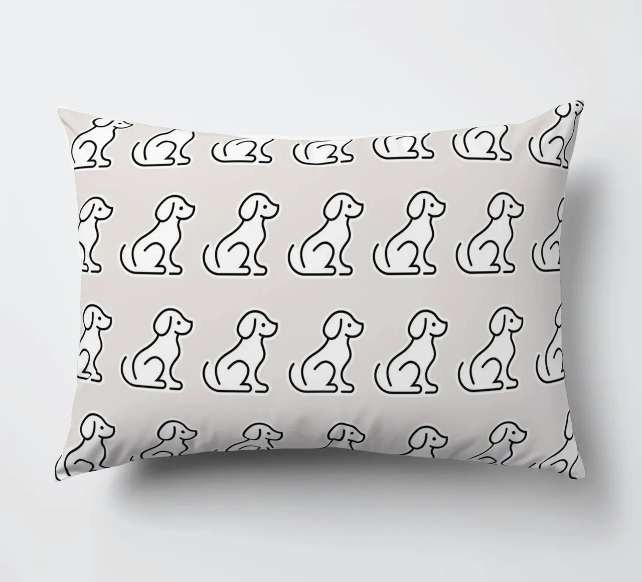 Dog Grey Pattern #2 cuscino da kathrinmay