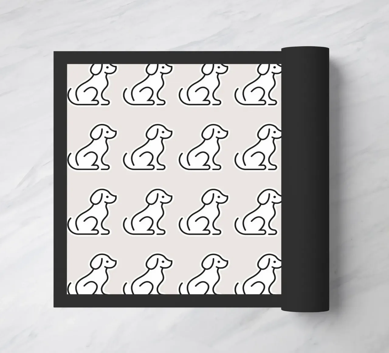 Dog Grey Pattern #2 zerbino da kathrinmay