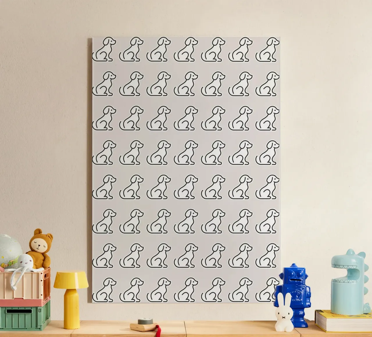 Dog Grey Pattern #2 plexiglass da kathrinmay