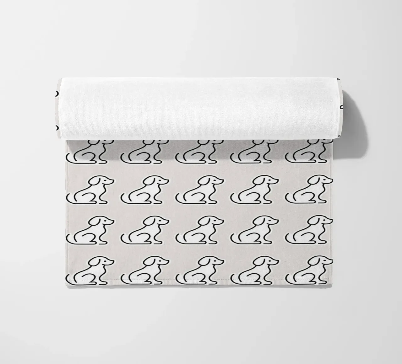 Dog Grey Pattern #2 telo mare da kathrinmay