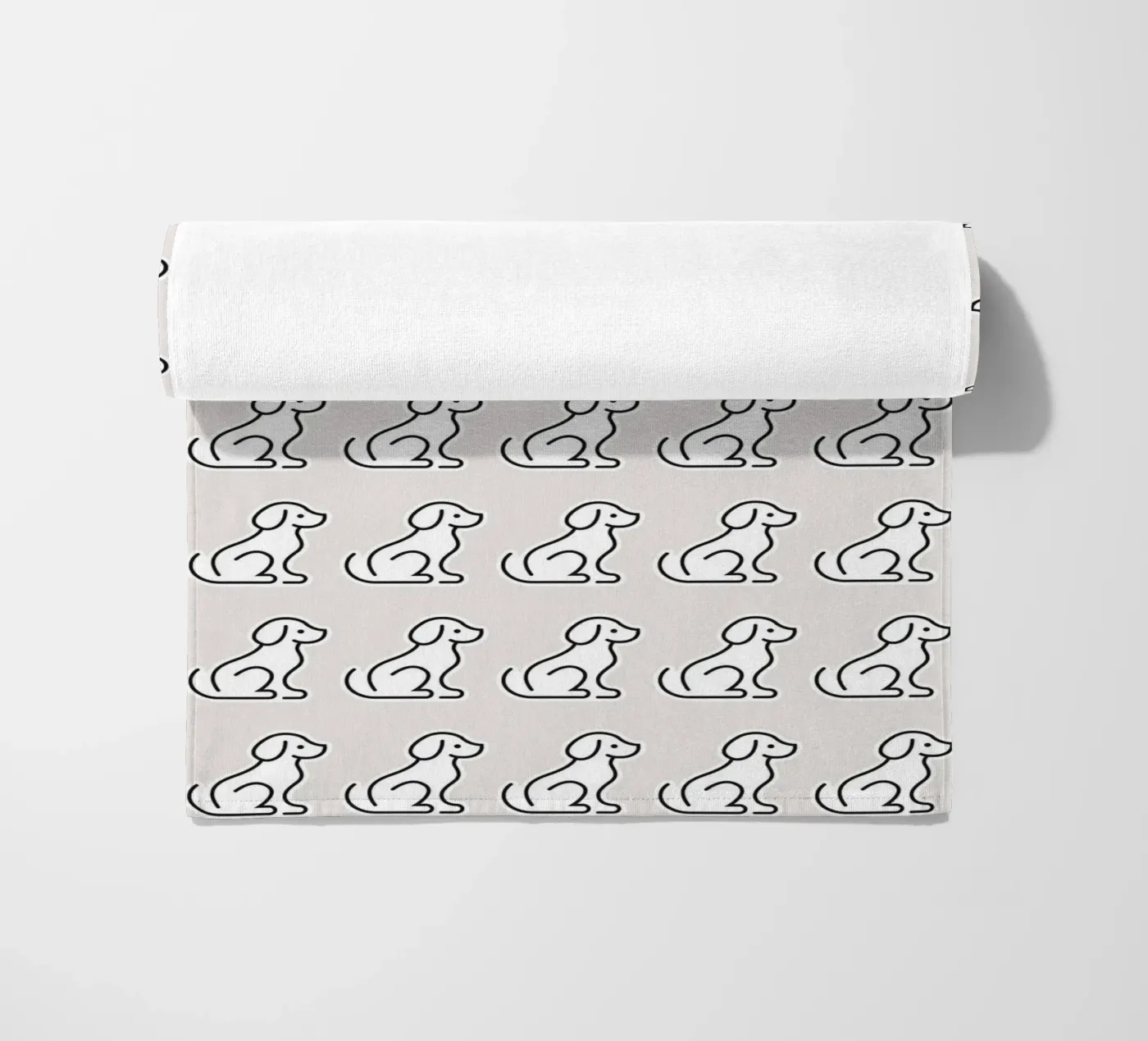 Dog Grey Pattern #2 Strandtuch von kathrinmay