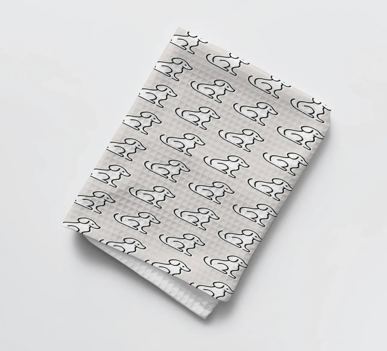 Dog Grey Pattern #2 canovaccio da cucina da kathrinmay