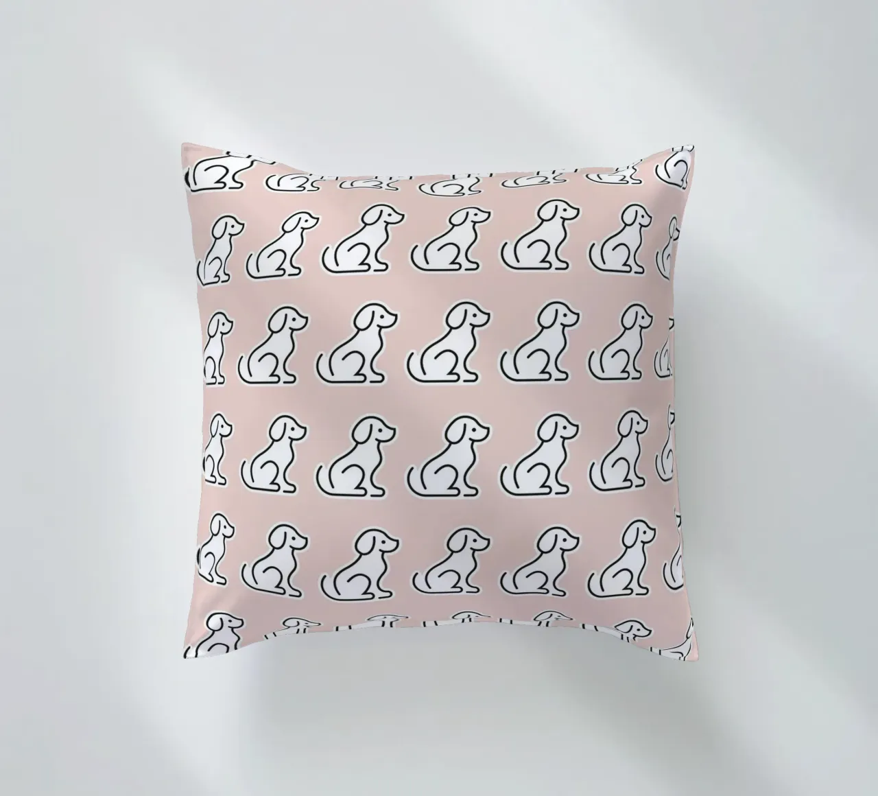 Dog Peachy Pattern #2 cuscino da kathrinmay