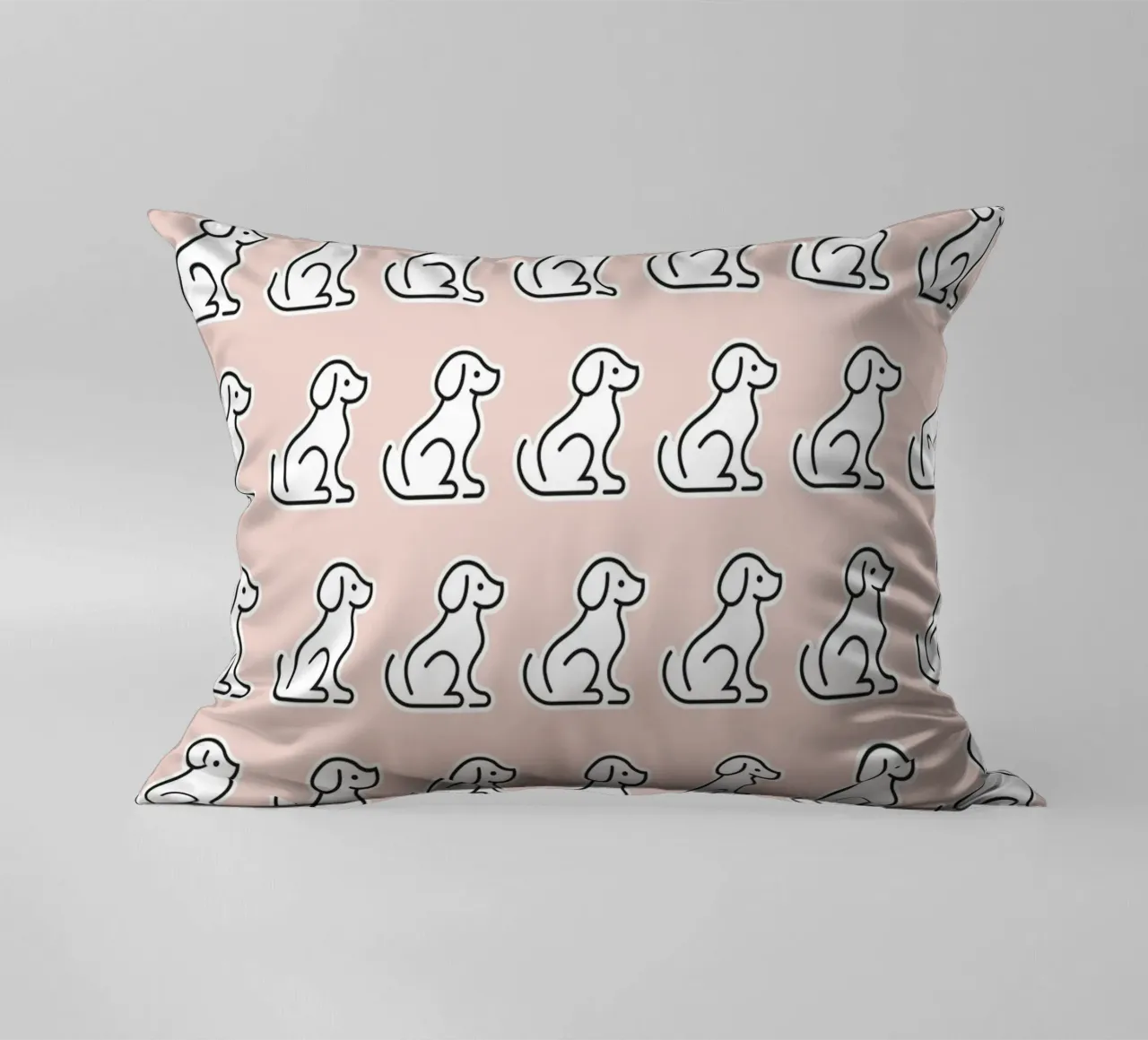 Dog Peachy Pattern #2 cuscino da kathrinmay