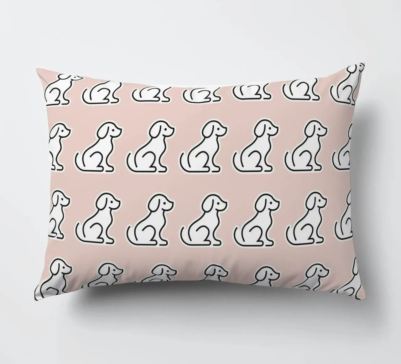 Dog Peachy Pattern #2 cuscino da kathrinmay