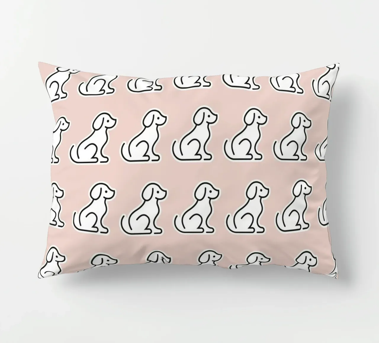 Dog Peachy Pattern #2 cuscino da kathrinmay