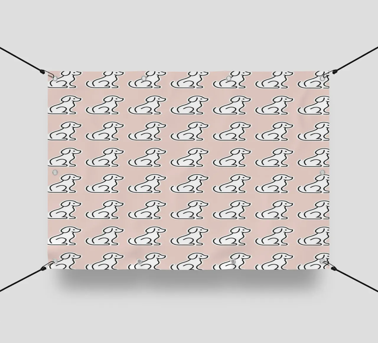 Dog Peachy Pattern #2 telo in pvc da kathrinmay