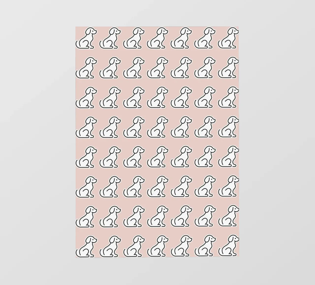 Dog Peachy Pattern #2 telo in pvc da kathrinmay