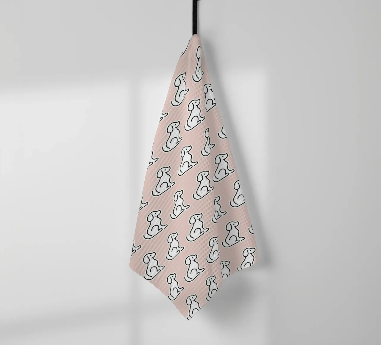 Dog Peachy Pattern #2 canovaccio da cucina da kathrinmay