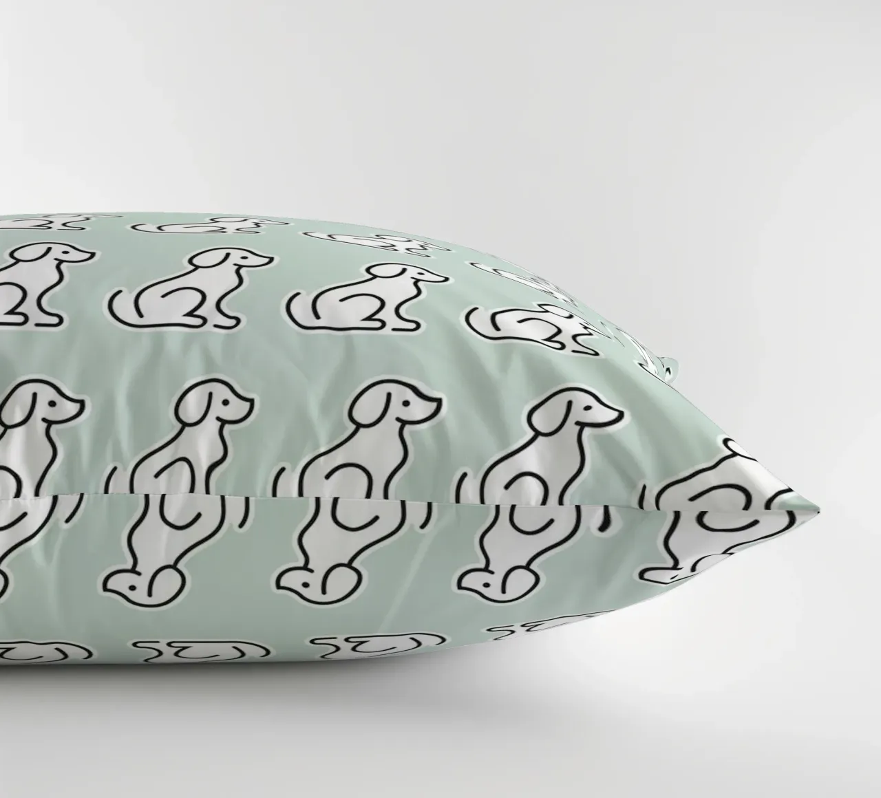 Dog Mint Pattern #1 cuscino da kathrinmay
