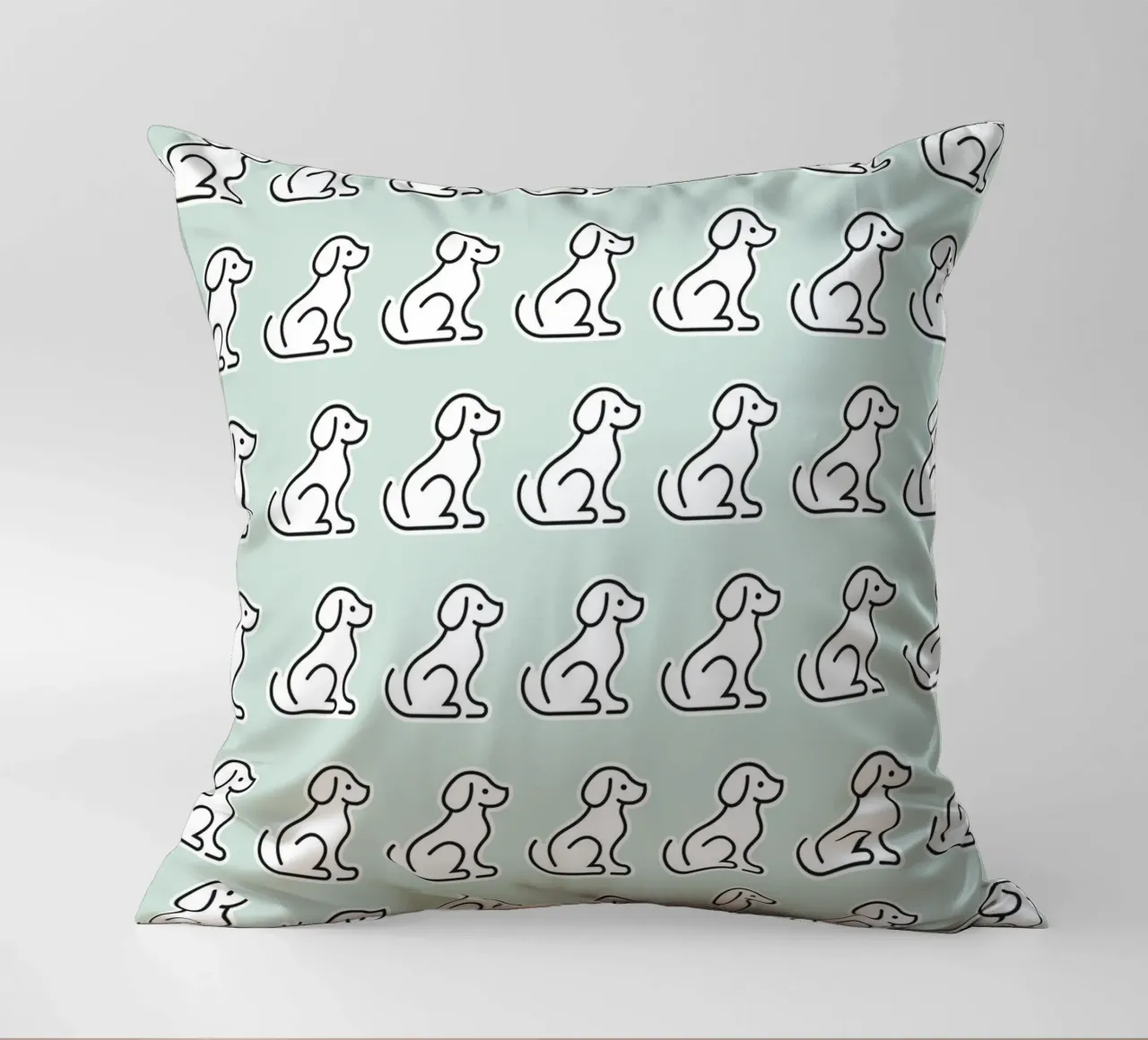 Dog Mint Pattern #1 cuscino da kathrinmay
