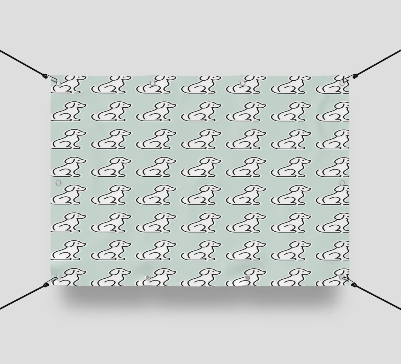 Dog Mint Pattern #1 telo in pvc da kathrinmay