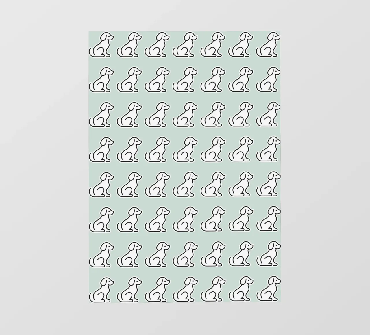 Dog Mint Pattern #1 telo in pvc da kathrinmay