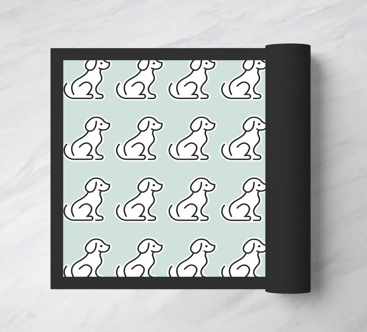 Dog Mint Pattern #1 zerbino da kathrinmay