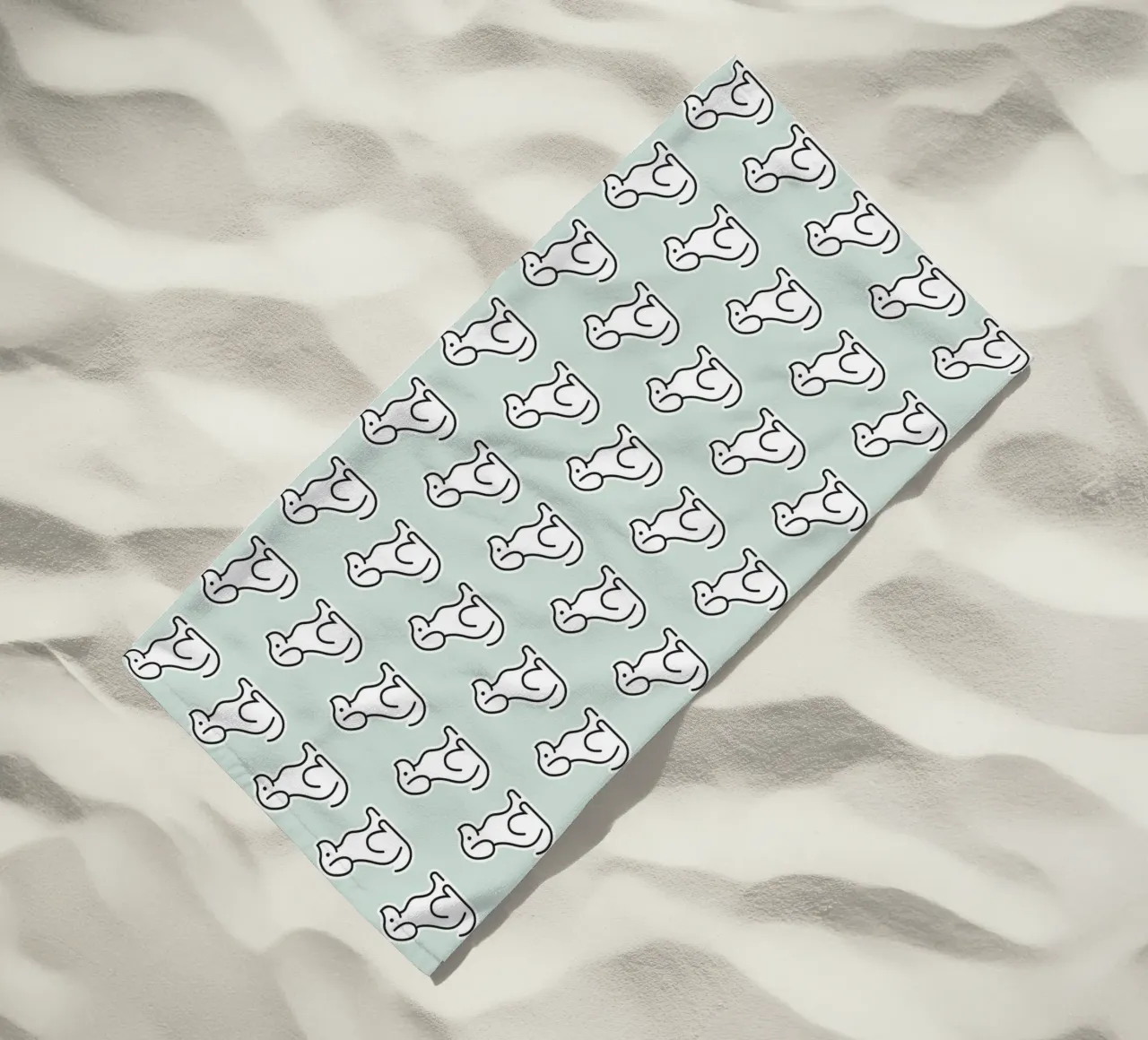 Dog Mint Pattern #1 telo mare da kathrinmay