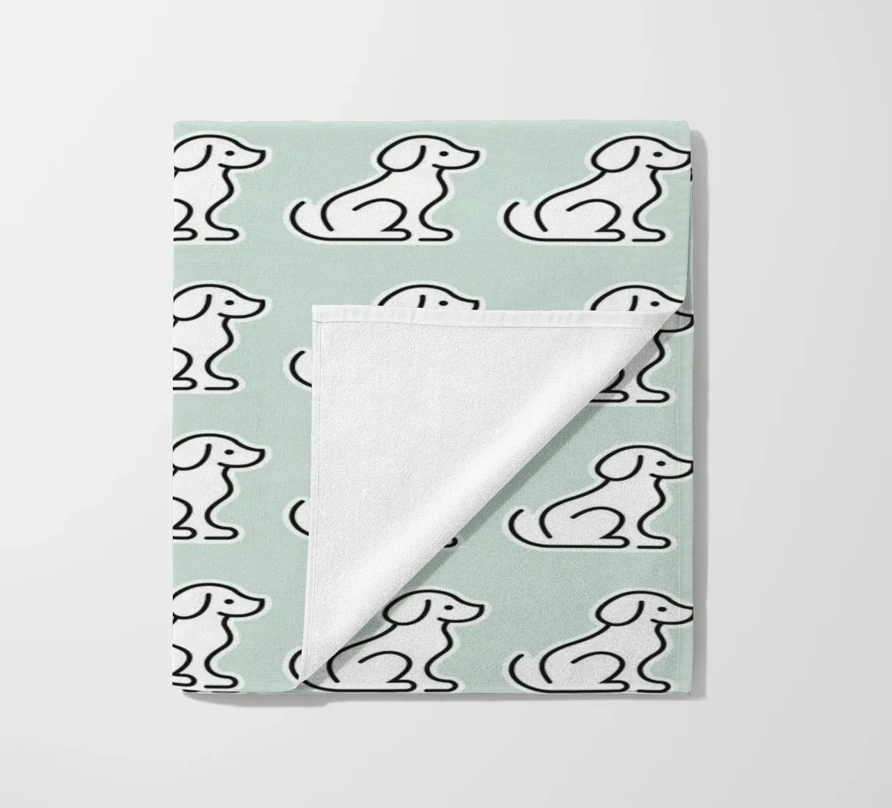Dog Mint Pattern #1 telo mare da kathrinmay