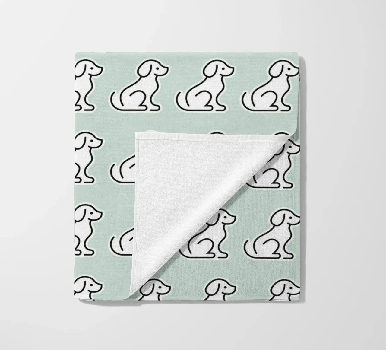Dog Mint Pattern #1 telo mare da kathrinmay