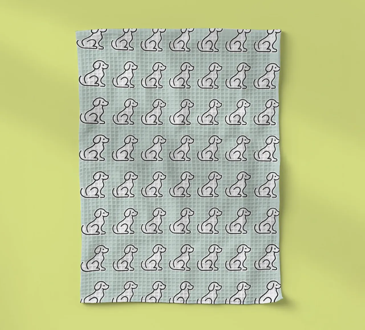 Dog Mint Pattern #1 canovaccio da cucina da kathrinmay
