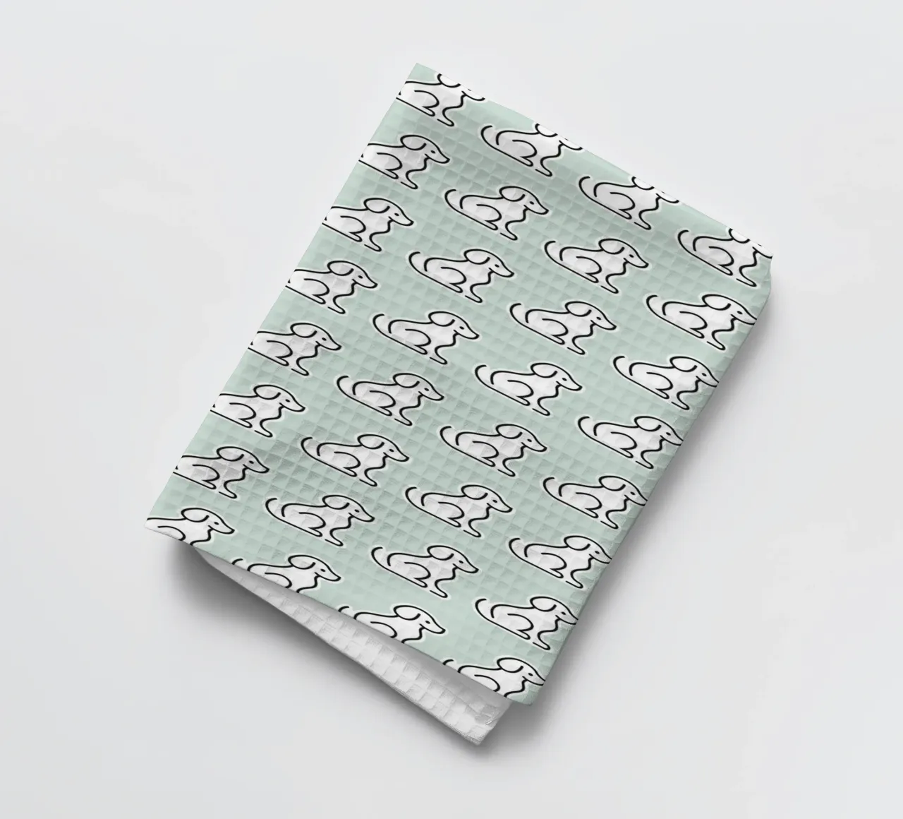 Dog Mint Pattern #1 canovaccio da cucina da kathrinmay