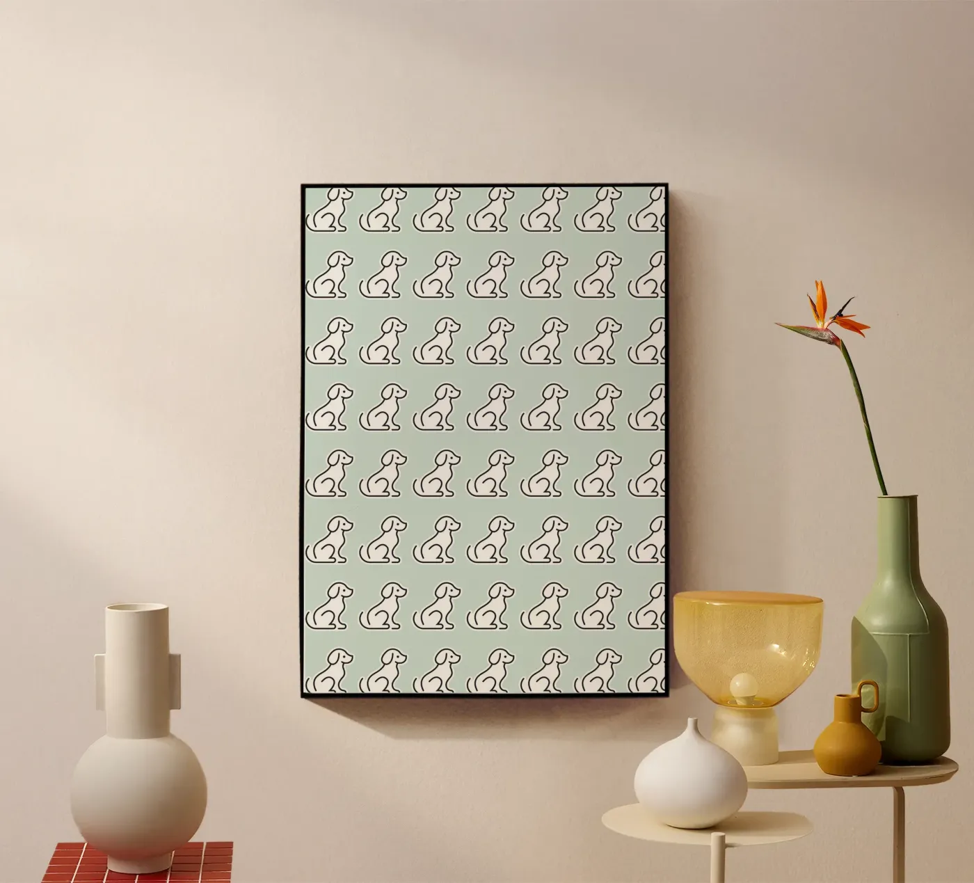 Dog Mint Pattern #1 Acryl-Glas von kathrinmay