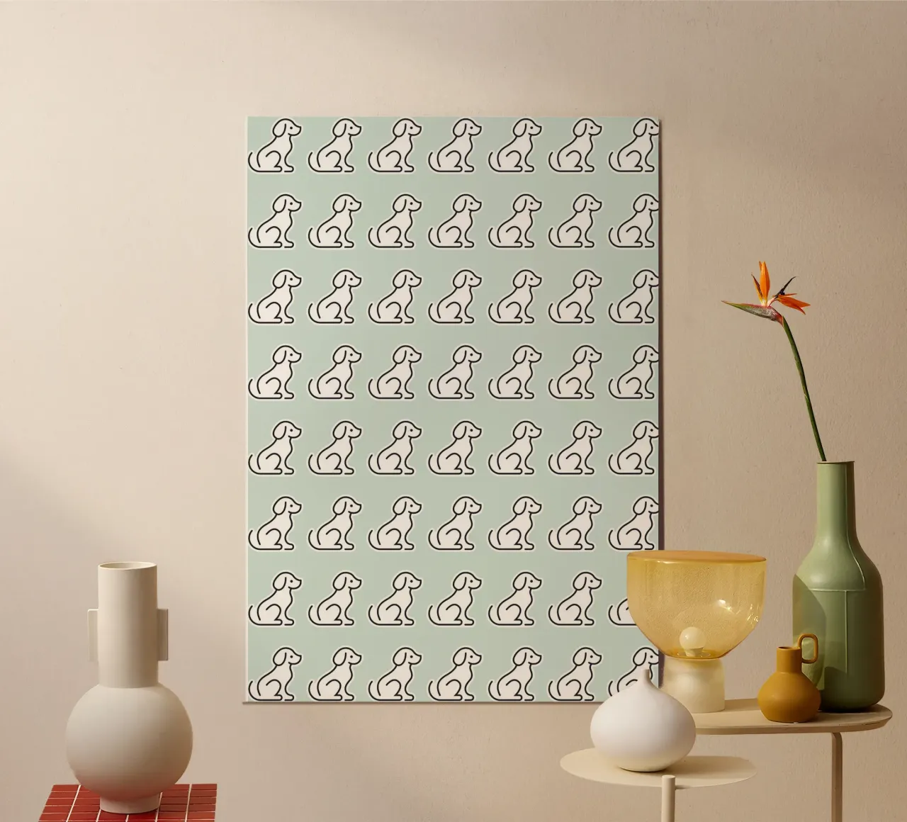 Dog Mint Pattern #1 poster da kathrinmay