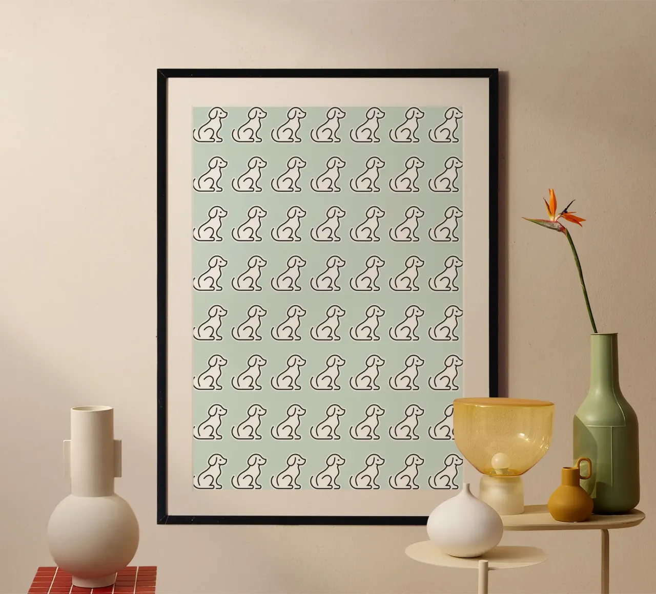 Dog Mint Pattern #1 poster da kathrinmay