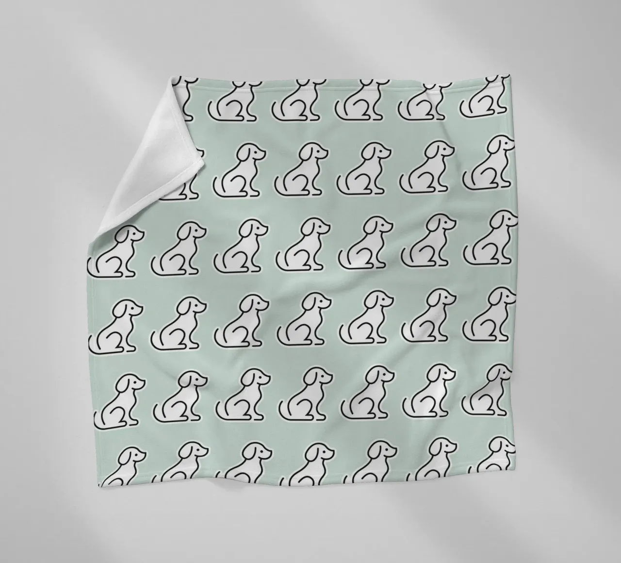 Dog Mint Pattern #1 fleecedeken van kathrinmay