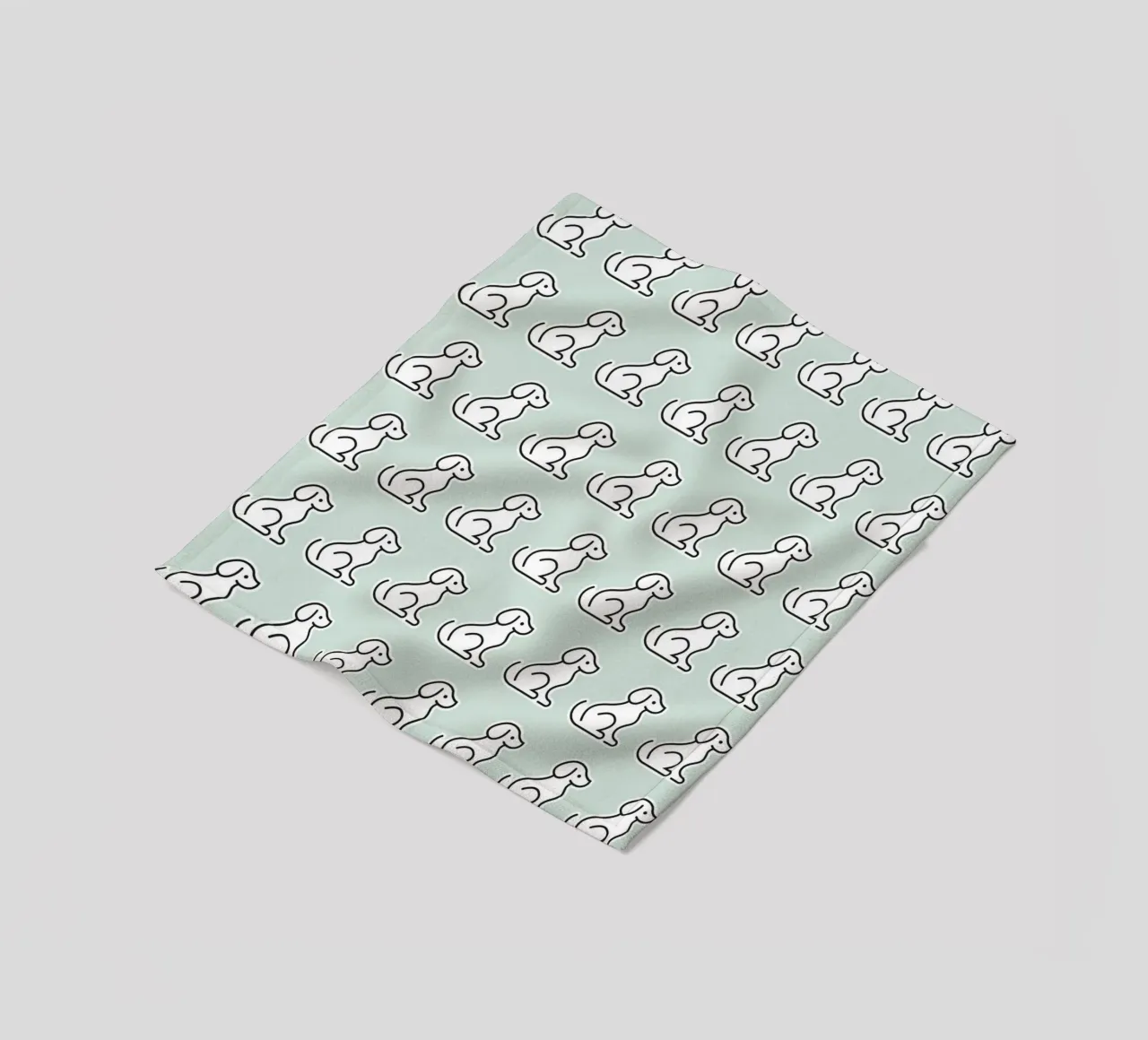 Dog Mint Pattern #1 fleecedeken van kathrinmay