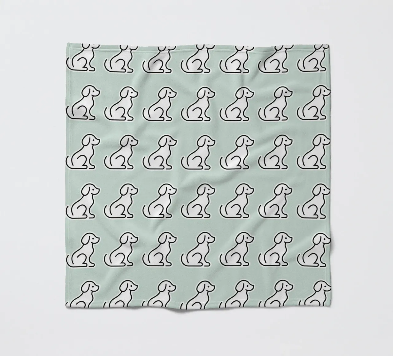 Dog Mint Pattern #1 fleecedeken van kathrinmay