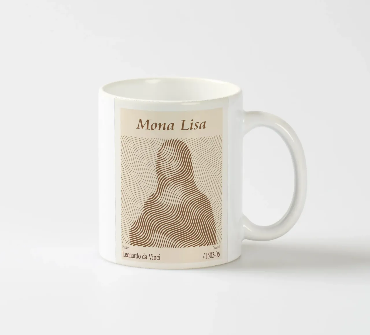 Mona Lisa – Leonardo da Vinci tazza in ceramica da Doa Project