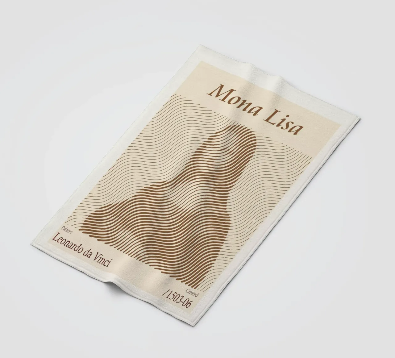 Mona Lisa - Leonardo da Vinci fleece blanket by Doa Project