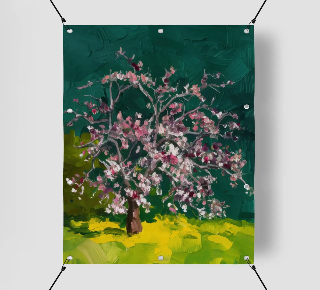 Cascata di fiori cremisi telo in pvc da Angkasa Mist