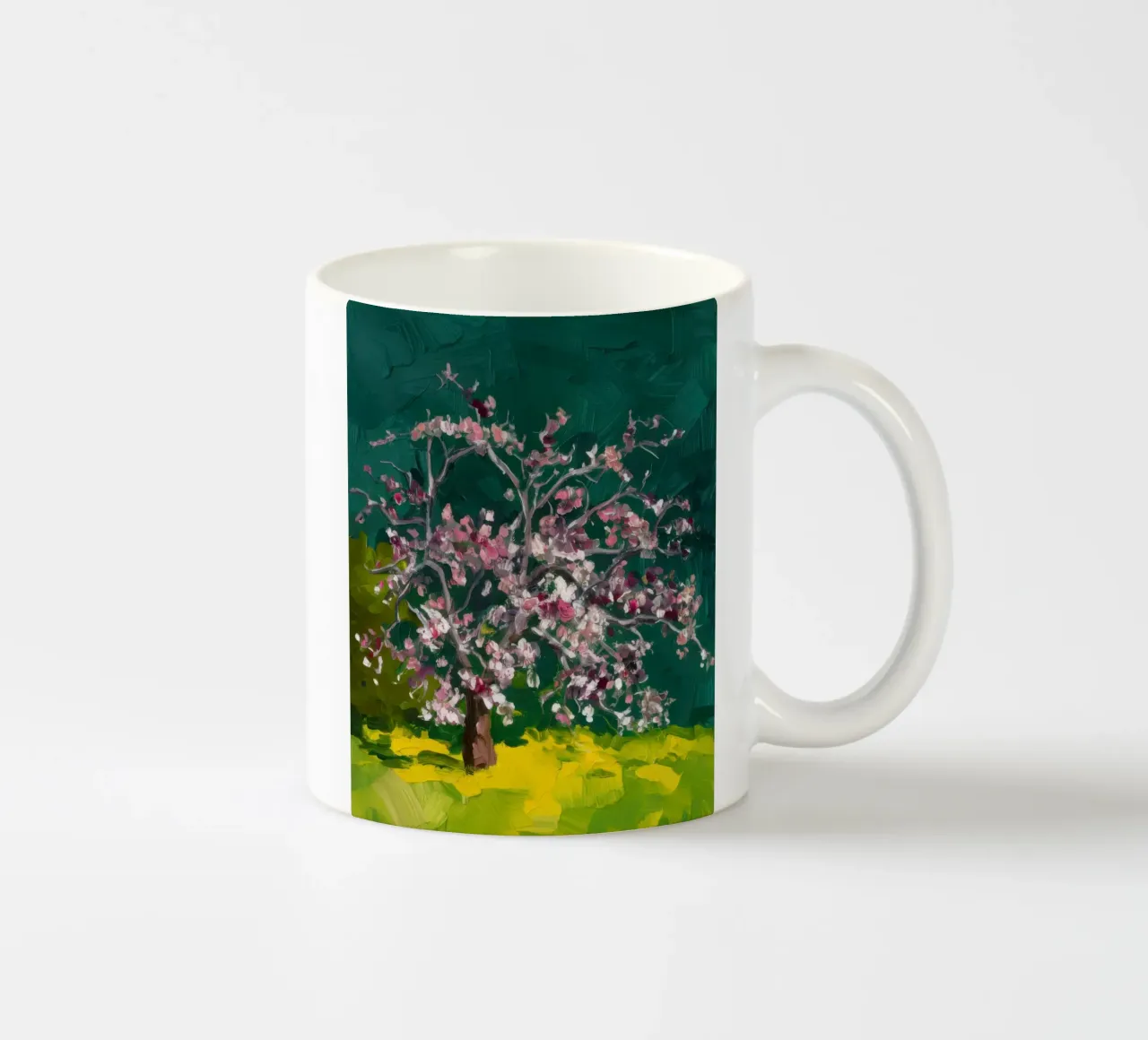 Cascata di fiori cremisi tazza in ceramica da Angkasa Mist