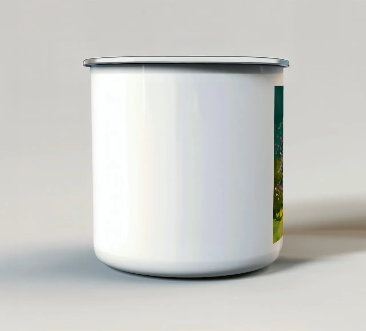 Cascata di fiori cremisi tazza in smalto da Angkasa Mist