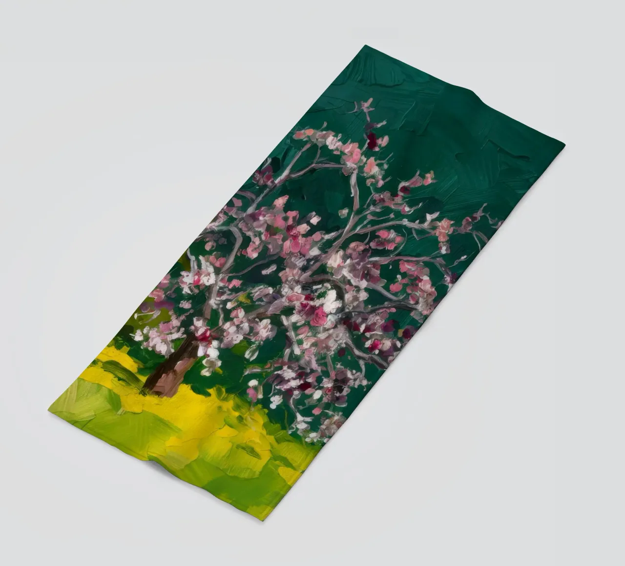 Cascata di fiori cremisi telo mare da Angkasa Mist