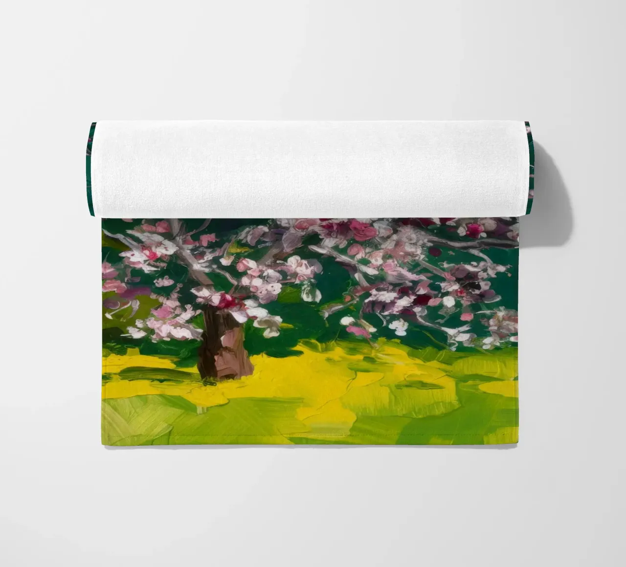 Cascata di fiori cremisi telo mare da Angkasa Mist