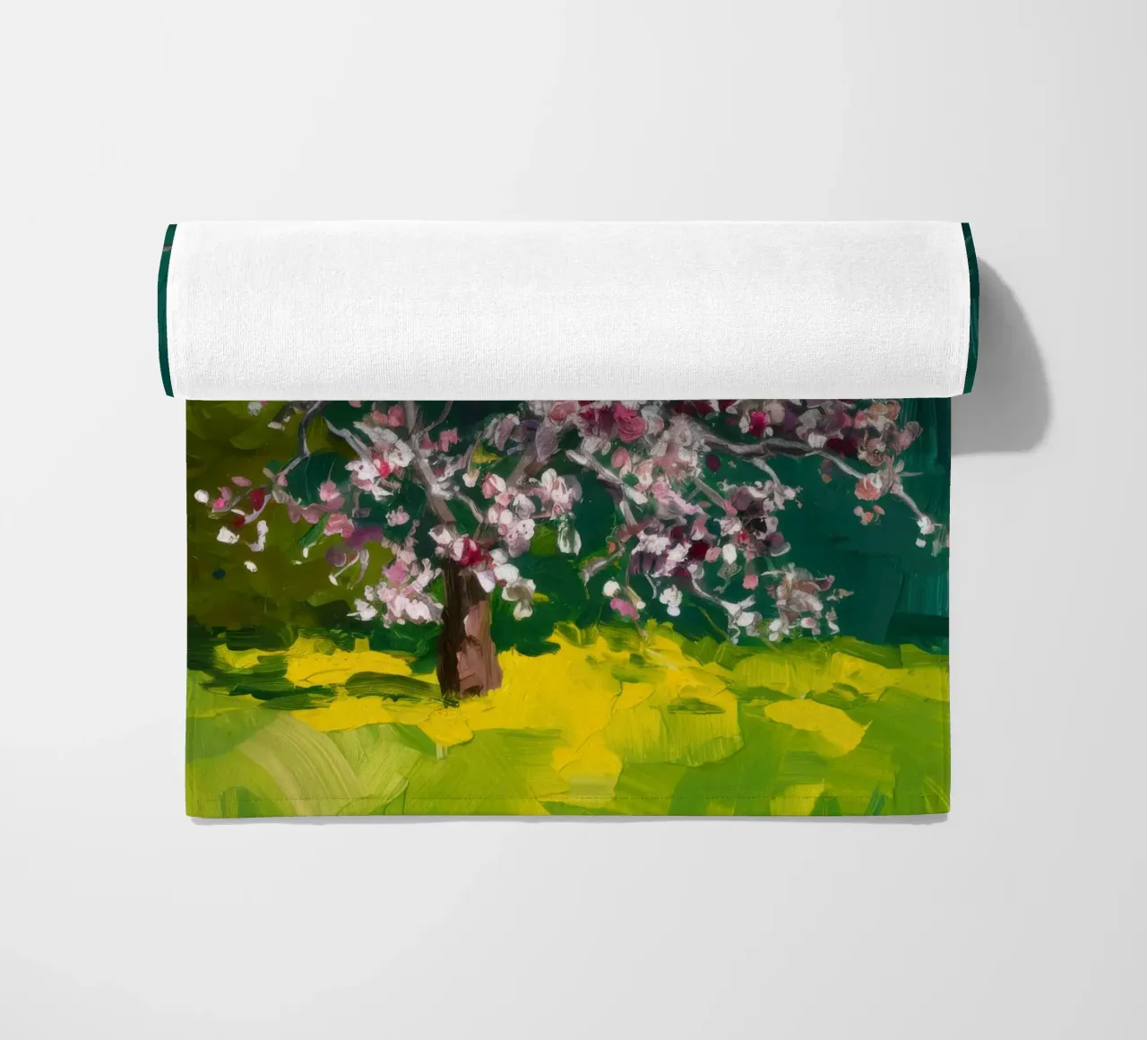 Cascata di fiori cremisi telo mare da Angkasa Mist