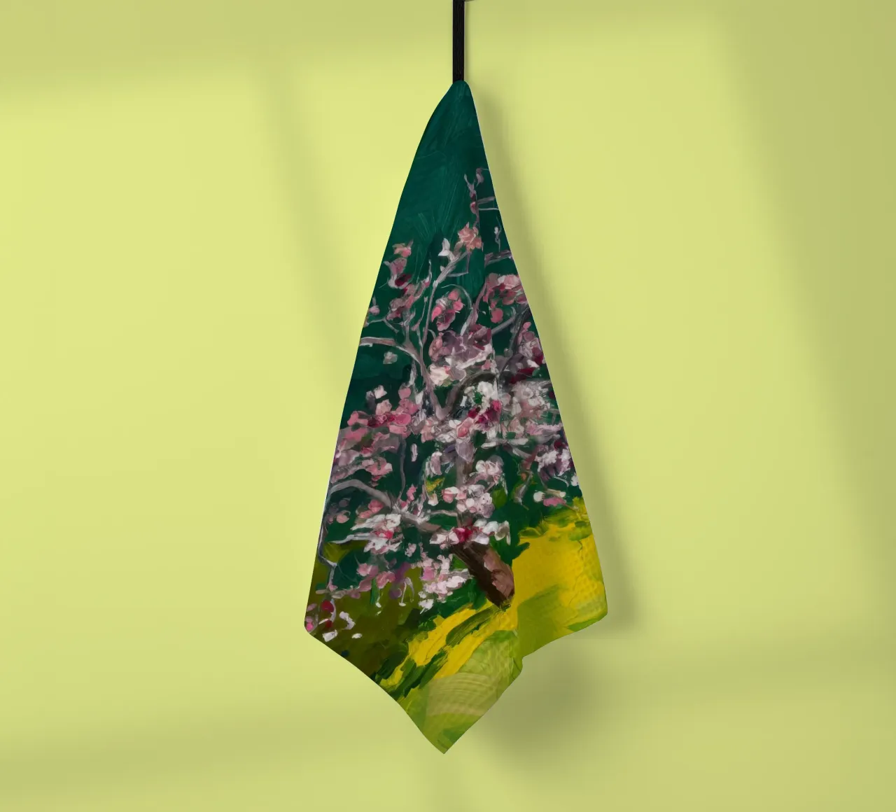 Cascata di fiori cremisi canovaccio da cucina da Angkasa Mist