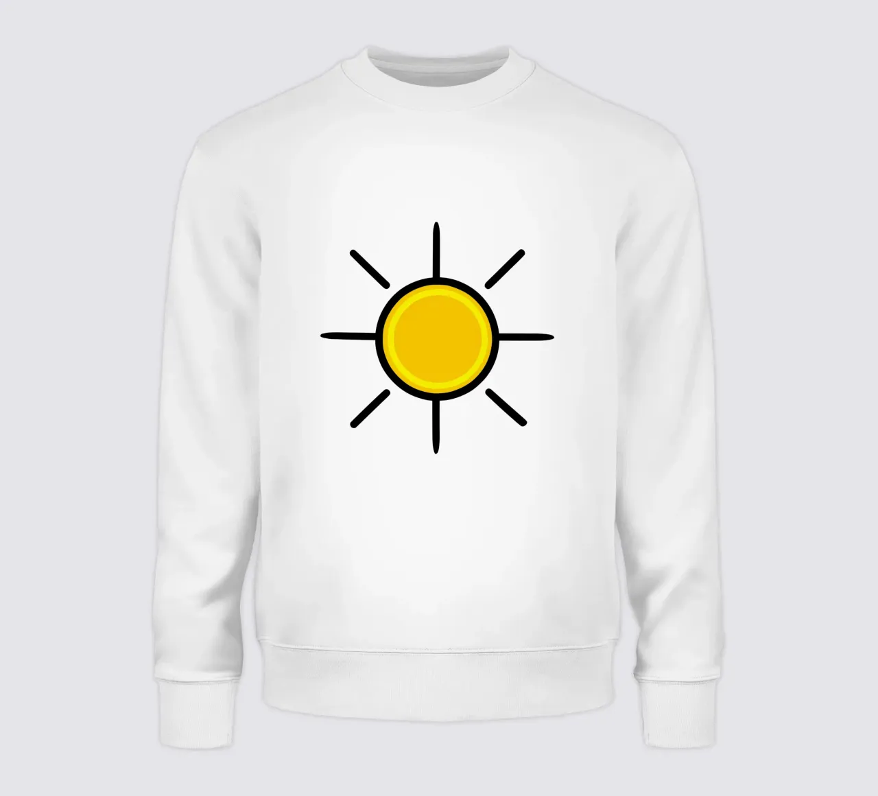 Sole giallo, un po' di colore nella vita felpa da Bold & Simple