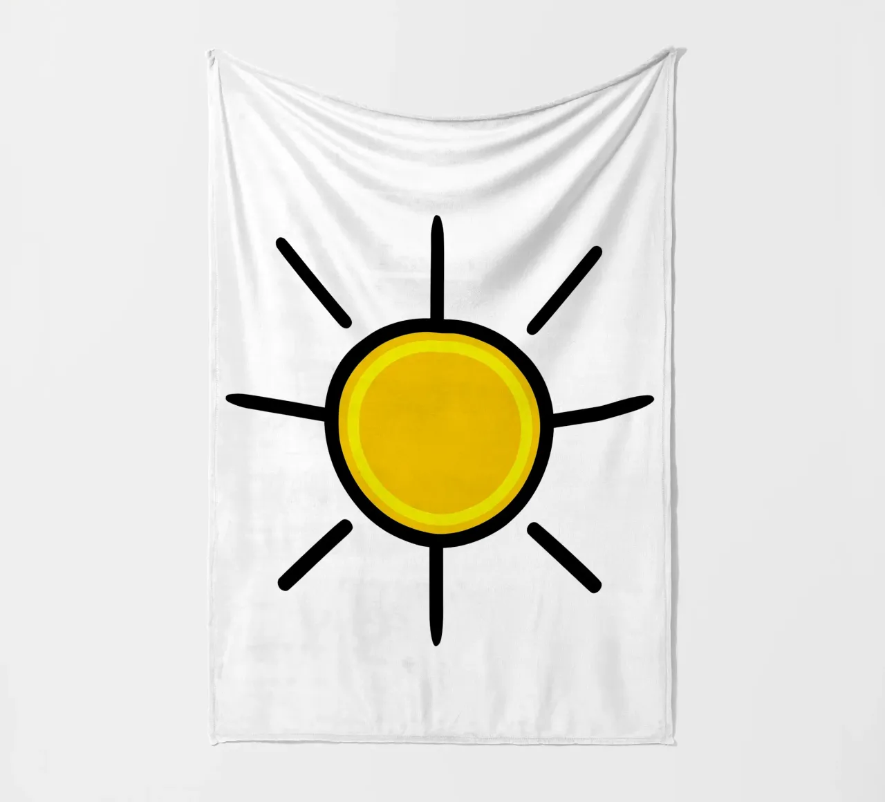 Sole giallo, un po' di colore nella vita coperta in pile da Bold & Simple