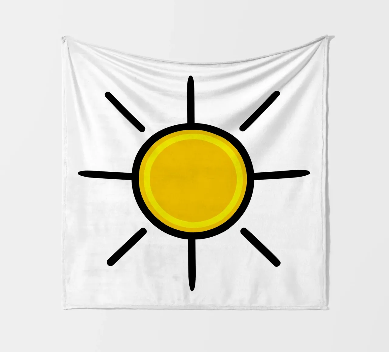 Sole giallo, un po' di colore nella vita coperta in pile da Bold & Simple