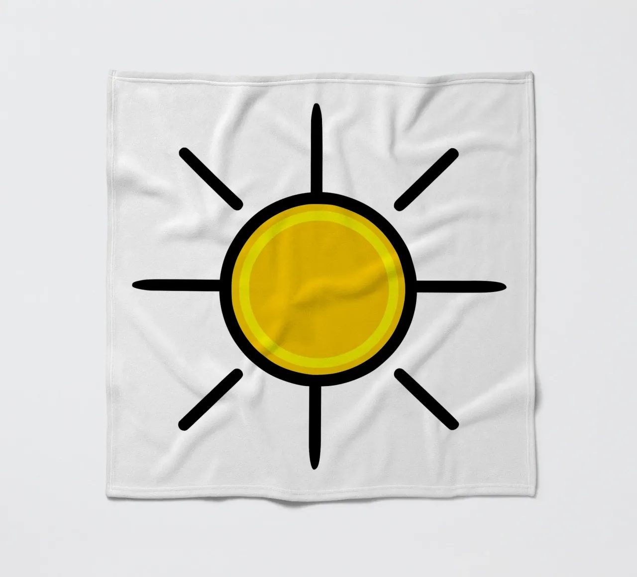 Sole giallo, un po' di colore nella vita coperta in pile da Bold & Simple