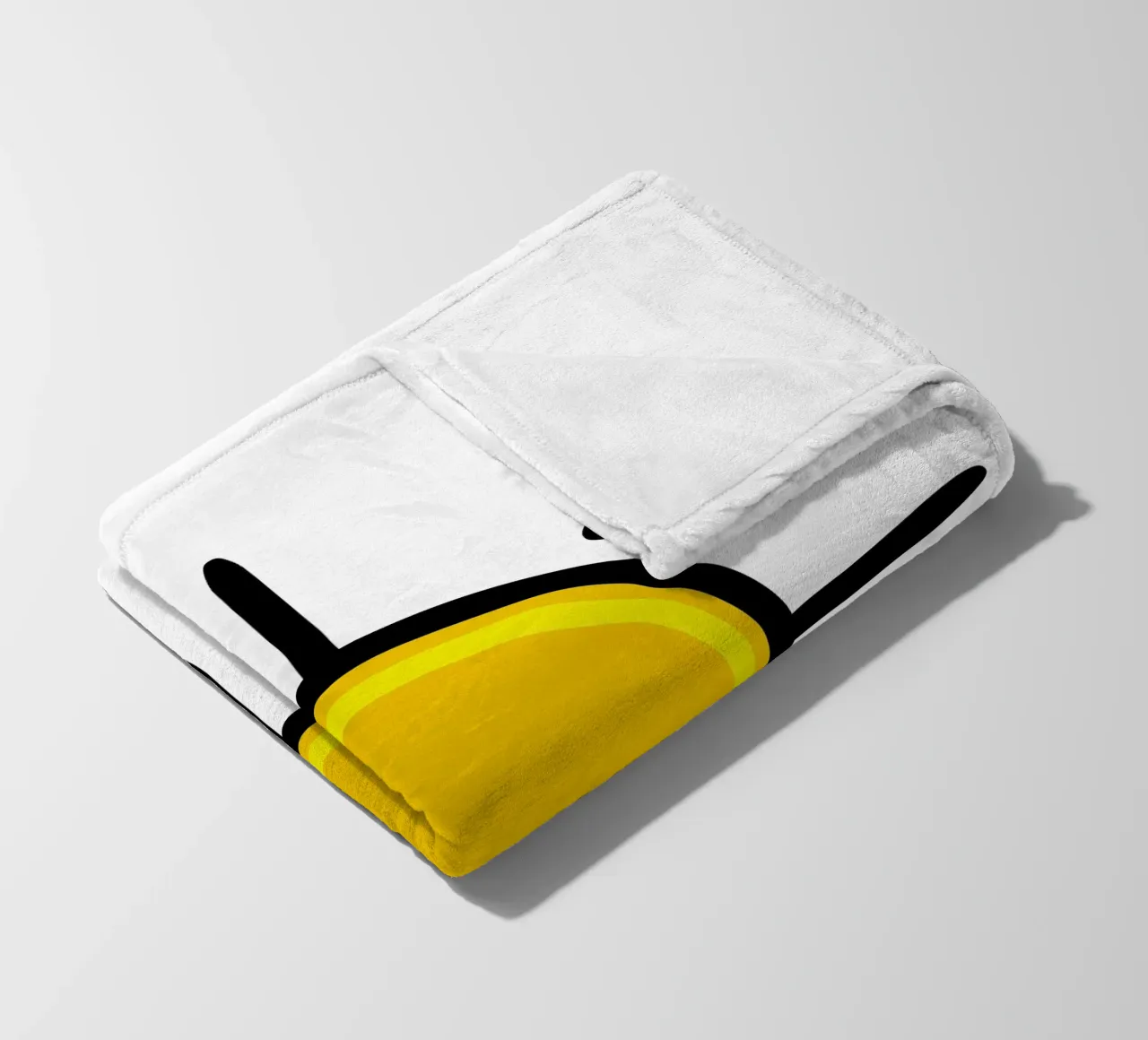 Sole giallo, un po' di colore nella vita coperta in pile da Bold & Simple