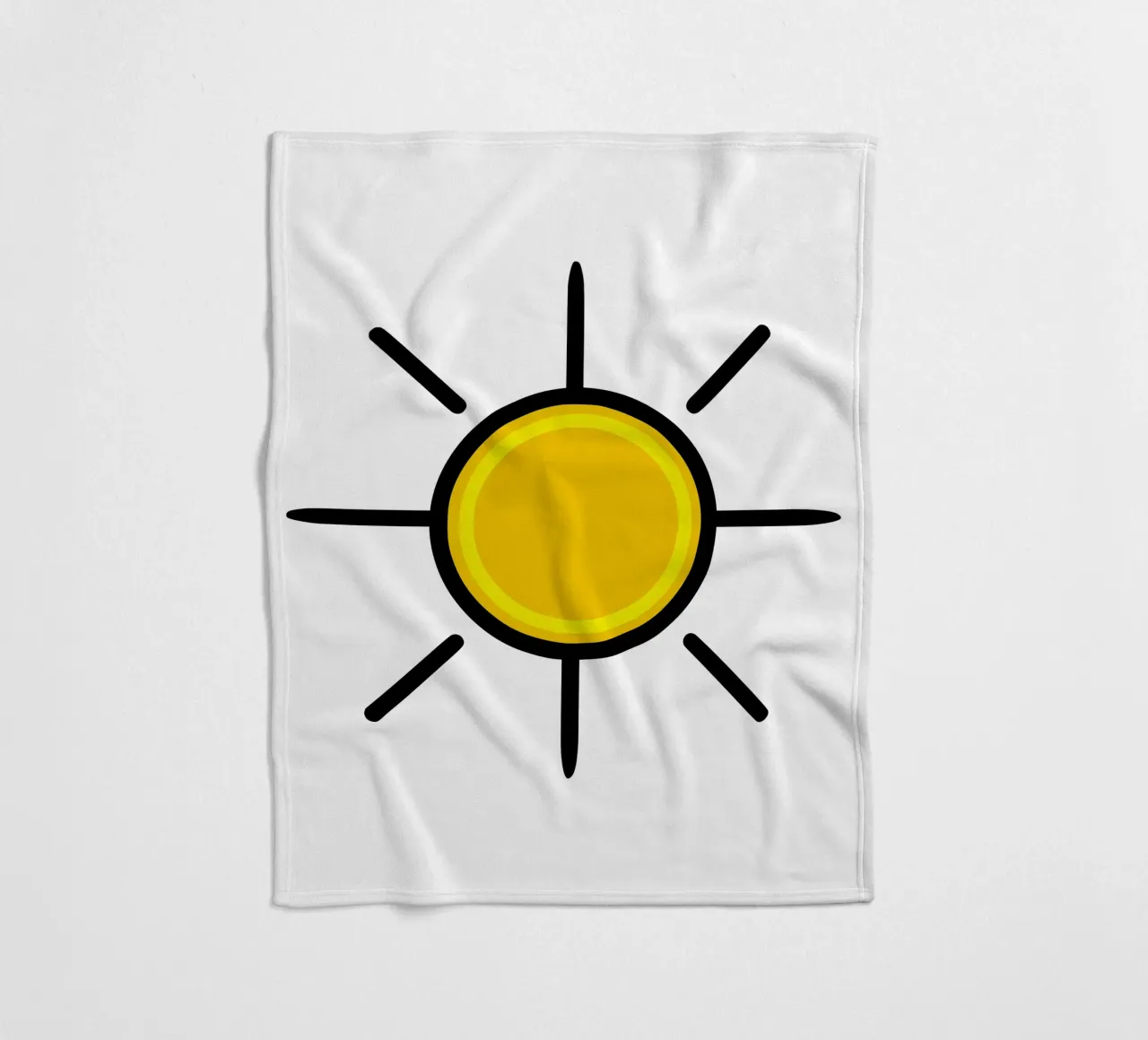 Sole giallo, un po' di colore nella vita coperta in pile da Bold & Simple