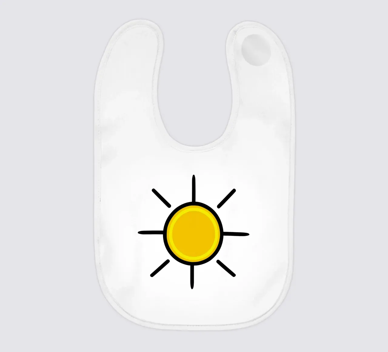Sole giallo, un po' di colore nella vita bavaglino da Bold & Simple