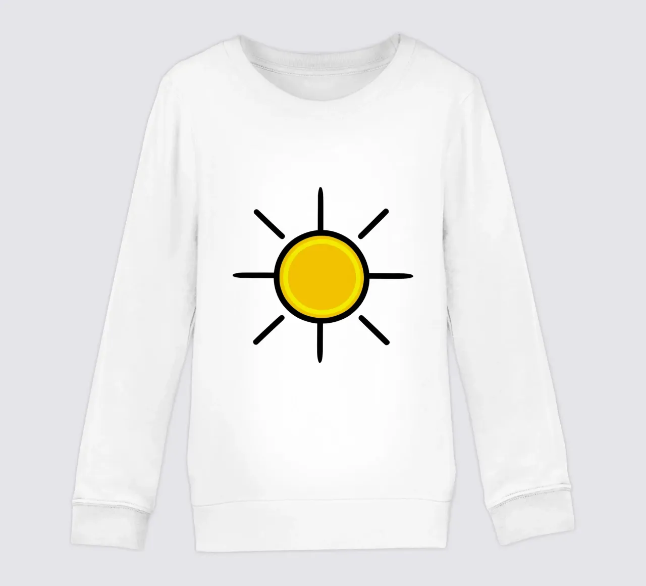 Sole giallo, un po' di colore nella vita felpa bambino da Bold & Simple