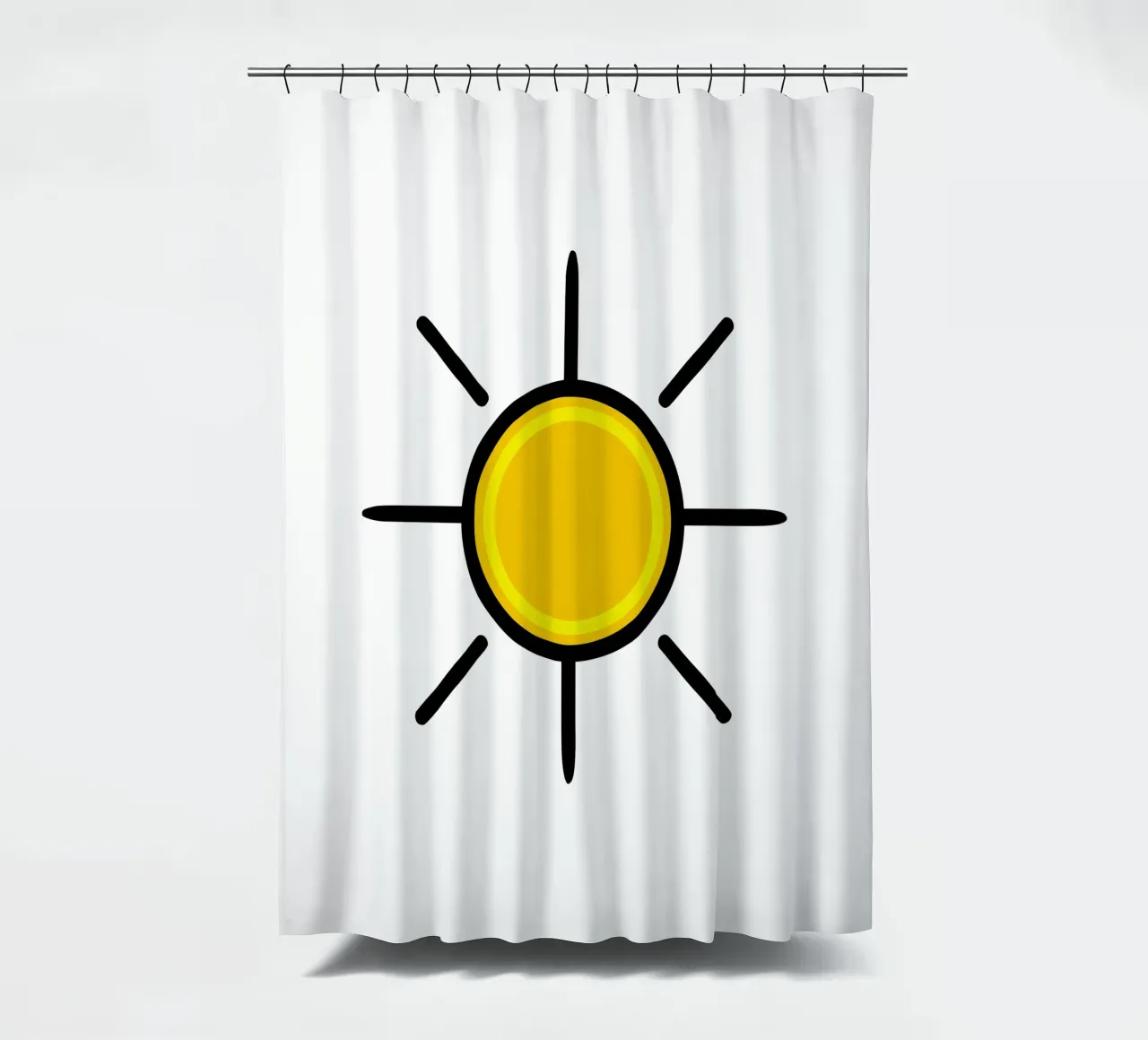 Sole giallo, un po' di colore nella vita tenda da doccia da Bold & Simple