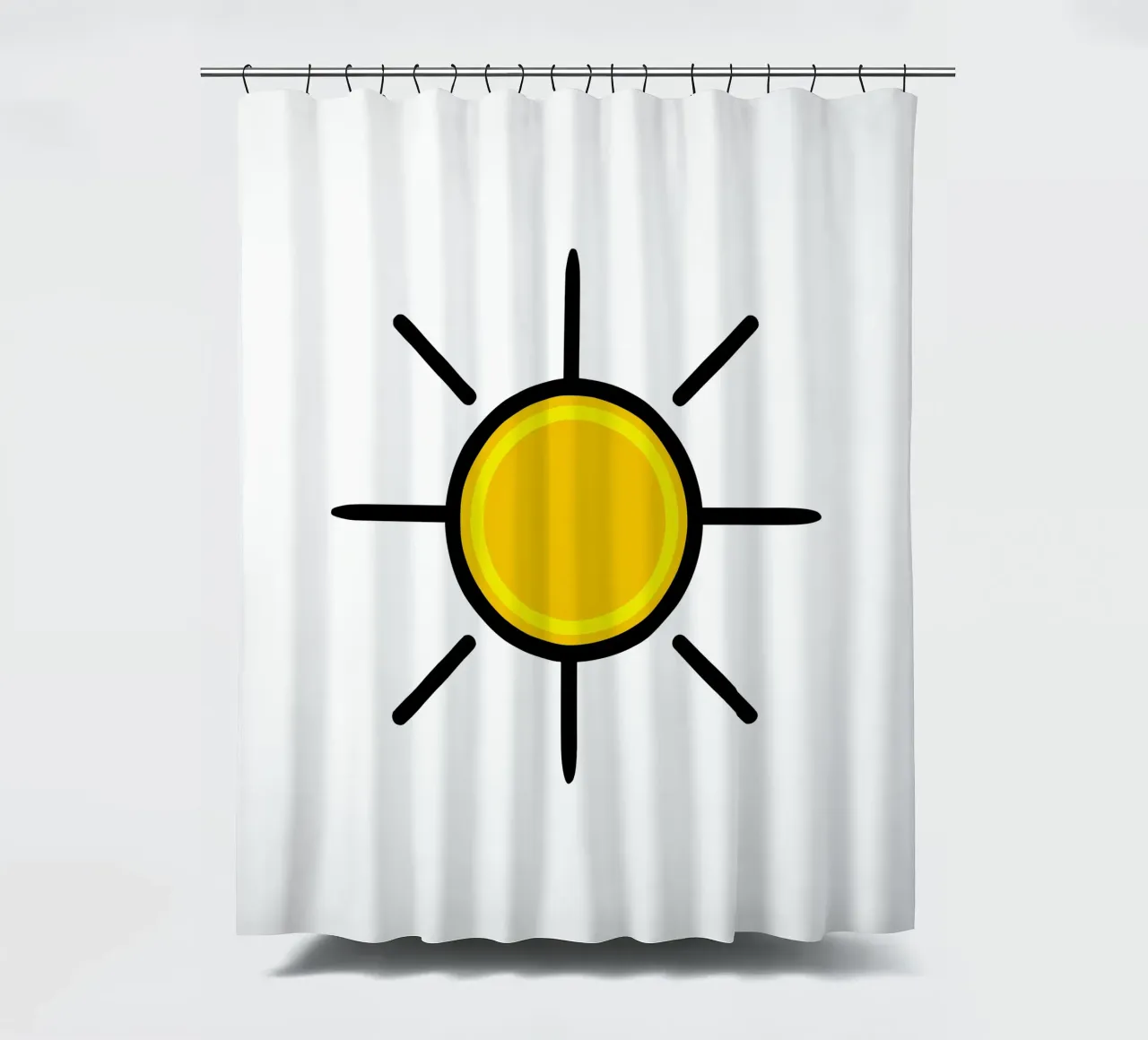 Sole giallo, un po' di colore nella vita tenda da doccia da Bold & Simple
