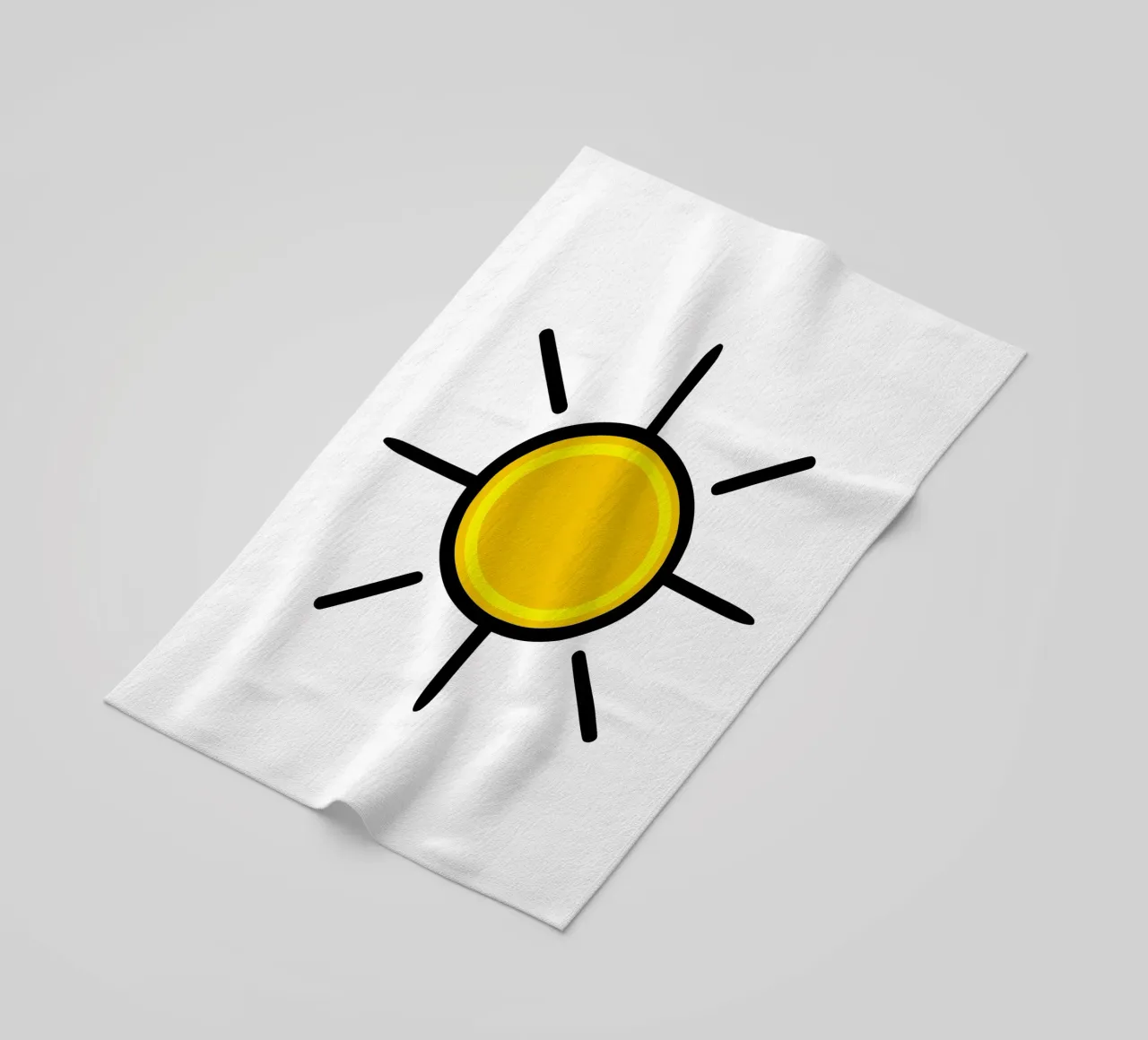 Sole giallo, un po' di colore nella vita telo mare da Bold & Simple