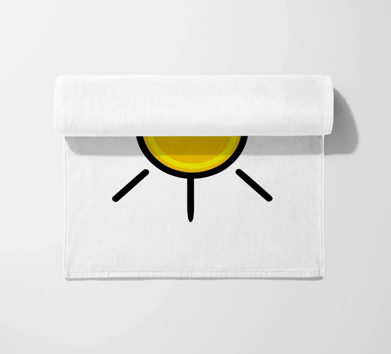 Sole giallo, un po' di colore nella vita telo mare da Bold & Simple